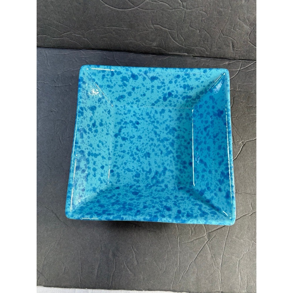 Vintage Mamma Ro Blue Square Bowl‎ made in Italy